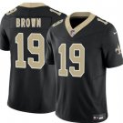 New Orleans Saints #19 Barion Brown Black 2026 Draft F.U.S.E Vapor Limited Stitched Jersey