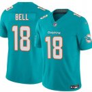 Miami Dolphins #18 Chris Bell Aqua 2026 Draft F.U.S.E. Vapor Limited Stitched Jersey