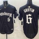 Pittsburgh Pirates #6 Konnor Griffin Black 'Gothic Steel City Edition' Stitched Jersey
