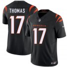 Cincinnati Bengals #17 Noah Thomas Black 2026 Draft F.U.S.E. Vapor Untouchable Stitched Jersey