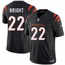 Cincinnati Bengals #22 Ceyair Wright Black 2026 Draft F.U.S.E. Vapor Untouchable Stitched Jersey