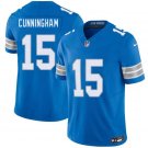 Detroit Lions #15 Malik Cunningham Blue 2026 F.U.S.E. Vapor Limited Stitched Jersey