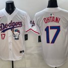 Dodgers #17 Shohei Ohtani White Hello Kitty Night 2025 World Series Champions Patch Jersey
