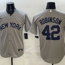 New York Yankees #42 Jackie Robinson Grey Stitched Jersey