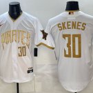 Pittsburgh Pirates #30 Paul Skenes White 2026 City Connect Stadium Stitched Jersey