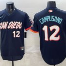 San Diego Padres #12 Luis Campusano Obsidian 2026 City Connect Stadium Stitched Jersey