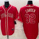Texas Rangers #32 Evan Carter Red 2026 City Connect Stadium Stitched Jersey