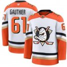 Anaheim Ducks #61 Cutter Gauthier Branded Away White Premium Stitched Jersey