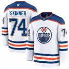 Edmonton Oilers #74 Stuart Skinner White 2024-25 Away Premium Jersey