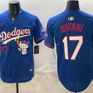 Dodgers #17 Shohei Ohtani Royal Hello Kitty Night 2025 World Series Champions Patch Jersey
