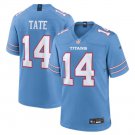 Tennessee Titans 14 Carnell Tate Blue Vapor Limited Stitched jersey