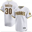 San Diego Padres #30 Gavin Sheets White 2026 Home Limited Stitched Jersey