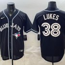 Toronto Blue Jays #38 Nathan Lukes 2026 Fashion Replica Black Out Stitched Jersey