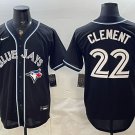 Toronto Blue Jays #22 Ernie Clement 2026 Fashion Replica Black Out Stitched Jersey