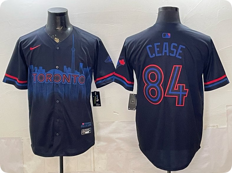 Toronto Blue Jays #84 Dylan Cease Navy City Limited Jersey