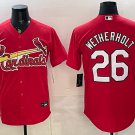 St. Louis Cardinals #26 JJ Wetherholt Red Stitched Jersey
