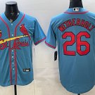 St. Louis Cardinals #26 JJ Wetherholt Blue Stitched Jersey
