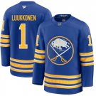 Buffalo Sabres #1 Ukko-Pekka Luukkonen Blue Stitched Hockey Jersey