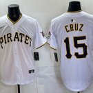 Pittsburgh Pirates #15 Oneil Cruz White Stitched Jersey