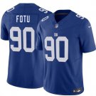 New York Giants #90 Leki Fotu Blue 2026 F.U.S.E. Vapor Untouchable Limited Stitched Jersey