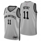 San Antonio Spurs #11 Carter Bryant Silver 2025-26 Statement Edition Stitched Basketball Jersey