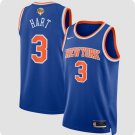 New Yok Knicks #3 Josh Hart Blue 2026 Finals Patch Icon Edition Stitched Basketball Jersey