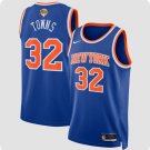 New Yok Knicks #32 Karl-Anthony Blue 2026 Finals Patch Icon Edition Stitched Basketball Jersey