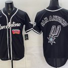 Men's San Antonio Spurs Team Big Logo Black Stitched Jersey 5
