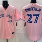 Toronto Blue Jays #27 Vladimir Guerrero Jr. Pink Stitched Baseball Jersey