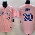 Toronto Blue Jays #30 Alejandro Kirk Pink Stitched Baseball Jersey