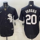 Chicago White Sox #20 Miguel Vargas Black Stitched Baseball Jersey