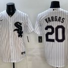 Chicago White Sox #20 Miguel Vargas White Home Stitched Baseball Jersey