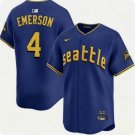 Seattle Mariners #4 Colt Emerson Royal 2025 Cool Base Stitched jersey