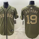 Boston Red Sox #19 Roman Anthony Olive Armed Forces Day Cool Base Stitched Baseball Jersey