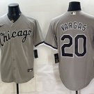 Chicago White Sox #20 Miguel Vargas Gray Stitched Baseball Jersey