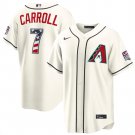 Arizona Diamondbacks #7 Corbin Carroll Cream 2026 USA 250 Fourth of July Home Stadium Jersey