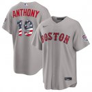 Boston Red Sox #19 Roman Anthony Gray 2026 USA 250 Fourth of July Home Stitched Jersey