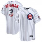 Chicago Cubs #3 Alex Bregman White 2026 USA 250 Fourth of July Home Stadium Stitched Jersey