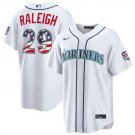 Seattle Mariners #29 Big Dumper White USA 250 Fourth of July Home Stitched Baseball Jersey