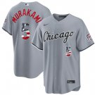 Chicago White Sox #5 Munetaka Murakami Gray USA 250 Fourth of July Home Stitched Baseball Jersey