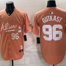 Atlanta Braves #96 OutKast Peach 2024 Atliens & Peach With Outkast Patch Stitched Jersey