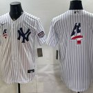 New York Yankees #4 Lou Gehrig White 2026 USA 250 Fourth of July Home Stadium Stitched Jersey