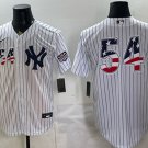 New York Yankees #54 Max Fried White 2026 USA 250 Fourth of July Home Stadium Stitched Jersey