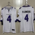 Baltimore Ravens #4 Zay Flowers White 2026 Alternate Vapor Limited Football Stitched Jersey