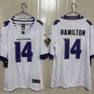 Baltimore Ravens #14 Kyle Hamilton White 2026 Alternate Vapor Limited Football Stitched Jersey