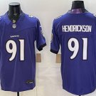 Baltimore Ravens #91 Trey Hendrickson Purple 2026 F.U.S.E. Vapor Limited Football Stitched Jersey