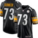 Pittsburgh Steelers #73 Gennings Dunker Black Replica Home Stitched Jersey