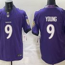 Baltimore Ravens #9 Zion Young Purple 2026 F.U.S.E. Vapor Limited Football Stitched Jersey