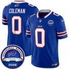 Bills #0 Keon Coleman Blue F.U.S.E. 2026 Inaugural Season at Highmark Stadium Stitched Jersey