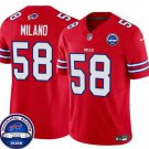 Bills #58 Matt Milano Red F.U.S.E. 2026 Inaugural Season at Highmark Stadium Stitched Jersey